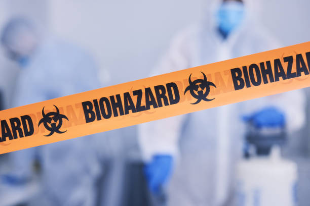 Professional Biohazard Cleanup technician working in Lafayette, CA